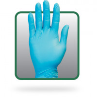 Blue PF Synthetic Vinyl Gloves