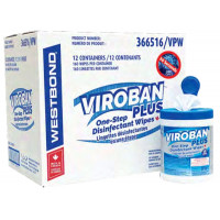 VIROBAN PLUS One-Step Disinfectant Wipes
